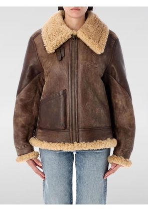 Fur Coat POLO RALPH LAUREN Woman color Leather