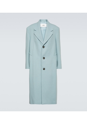 Ami Paris Oversized wool-blend gabardine coat