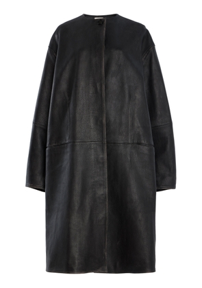 SIMKHAI Autumn Lambskin Long Jacket - Moda Operandi