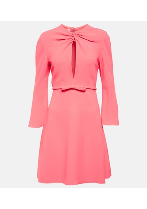 Giambattista Valli Bow-detail crepe minidress