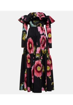 Giambattista Valli Off-shoulder floral cotton maxi dress
