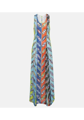 Pucci Girandole mesh maxi dress