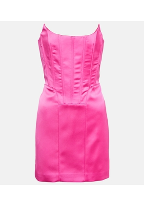 Giuseppe di Morabito Satin bustier minidress