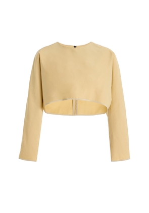 Maticevski Shoreline Cropped Cotton Top - Moda Operandi