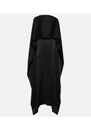 Gabriela Hearst Hunter caped silk satin gown