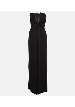 Christopher Esber Ruched strapless maxi dress