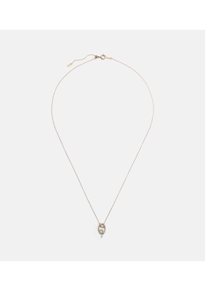 Persee Cancer 18kt gold necklace with diamonds