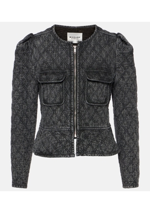 Marant Etoile Deliona quilted denim jacket