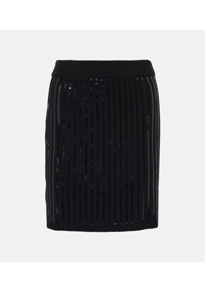 Dorothee Schumacher Sequined wool and cashmere-blend miniskirt
