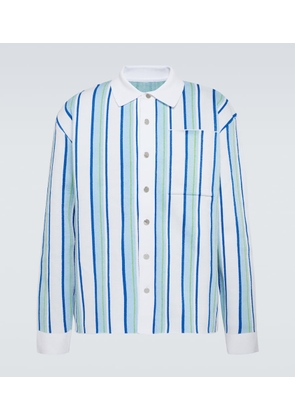 Jacquemus La Chemise Maille Polo striped shirt