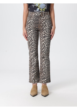 Pants GANNI Woman color Brown