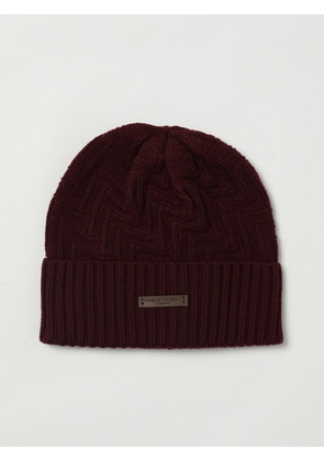 Hat PAOLO PECORA Men color Burgundy