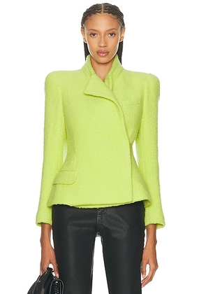 TOM FORD Sequined Wrap Jacket in Wild Lime - Green. Size 36 (also in 38).