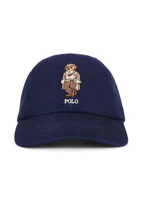 Polo Ralph Lauren Classic Twill Novelty Bear Sport Cap in Newport Navy - Navy. Size all.