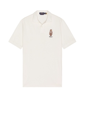 Polo Ralph Lauren Short Sleeve Heritage Bear Polo in Deckwash White - White. Size L (also in M, XL/1X).
