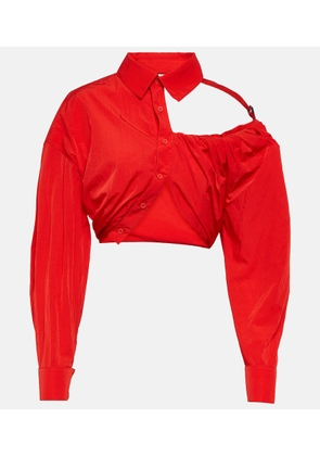 Jacquemus La Chemise Galliga cropped shirt