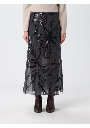 Skirt BRUNELLO CUCINELLI Woman color Grey
