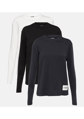 Jil Sander Set of 3 cotton jersey sweatshirts