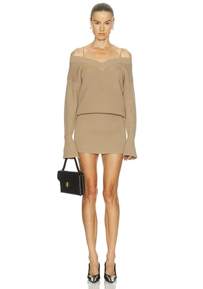 SEROYA Barbara Dress in Desert - Tan. Size L (also in M, S, XL, XS).