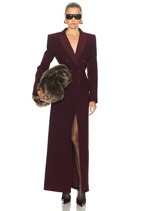 SANS FAFF Amberly Evening Blazer Dress in Bordeaux - Wine. Size XS (also in ).