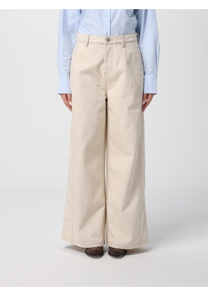 Jeans AMI PARIS Woman color Beige