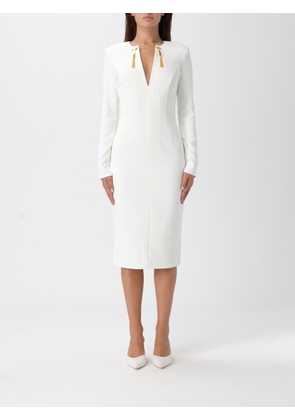 Dress ELISABETTA FRANCHI Woman color Ivory