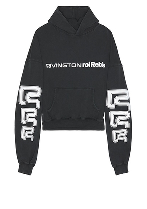RRR123 Metanoia Uso Cva Hoodie in Jet Black - Black. Size L (also in XL/1X).