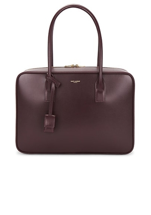 Saint Laurent SLP Bauletto Bag in Hot Wine - Wine. Size all.