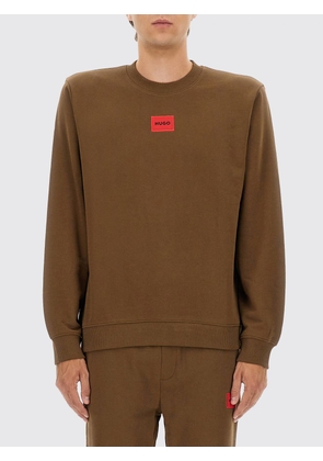 Sweatshirt HUGO Men color Brown