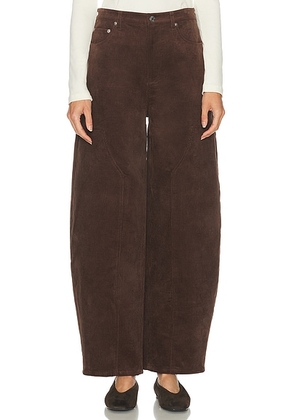 SEROYA Fabi Corduroy Pant in Slate Brown - Brown. Size L (also in S, XL, XS).