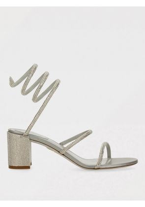 Heeled Sandal RENE CAOVILLA Woman color Silver