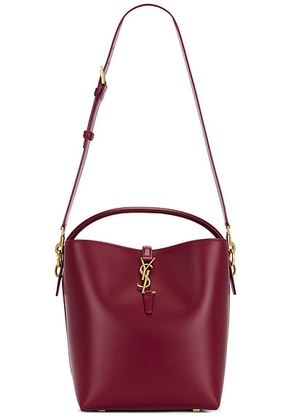 Saint Laurent Le 37 Bucket Bag in Spicy Cherry. Size all.