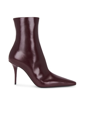 Saint Laurent Ashley Boot in Vintage Bordeaux. Size 37 (also in 36, 41, 42).