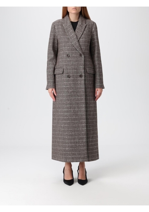 Coat TWINSET Woman color Brown