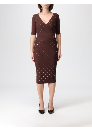 Dress ELISABETTA FRANCHI Woman color Brown