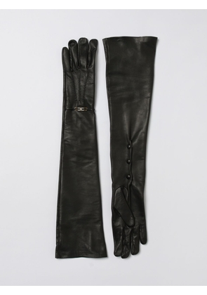 Gloves ELISABETTA FRANCHI Woman color Black