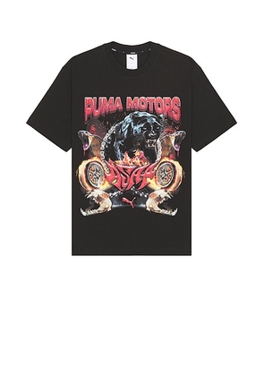 Puma Select x A$Ap Rocky Motors Tee in Puma Black - Black. Size L (also in M, S, XL/1X).