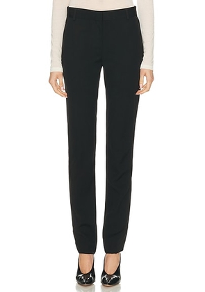 Toteme Low-Waist Slim Evening Trouser in Black - Black. Size 34 (also in 36, 40).