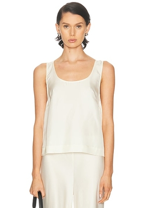 St. Agni Jordan Button Up Top in Milk - Ivory. Size XS (also in ).