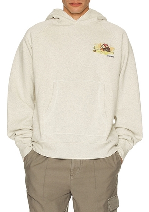 Palmes Porch Hooded Sweatshirt in Oatmeal - Cream. Size L (also in M, S, XL).