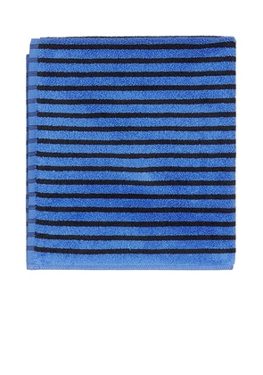 Tekla Sailor Stripes Hand Towel in Blue & Black - Blue. Size all.