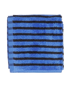 Tekla Sailor Stripes Guest Towel in Blue & Black - Blue. Size all.