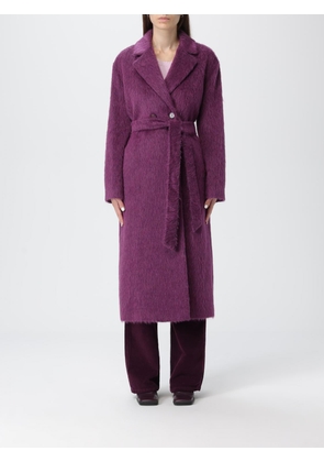 Coat TWINSET Woman color Violet
