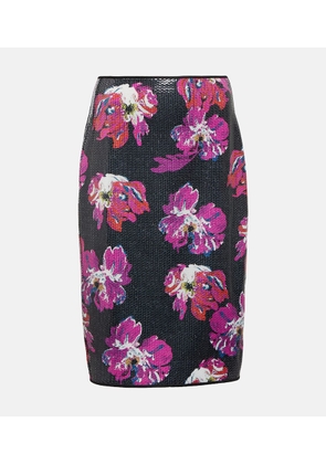 Diane von Furstenberg Mika sequined midi skirt