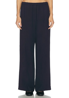 Toteme Fluid Winter Trouser in Navy - Navy. Size 34 (also in 36, 38).