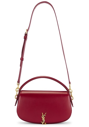 Saint Laurent Voltaire Shoulder Bag in Carmine Red - Red. Size all.