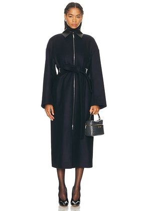Sportmax Gene Coat in Midnight Blue - Navy. Size 2 (also in ).