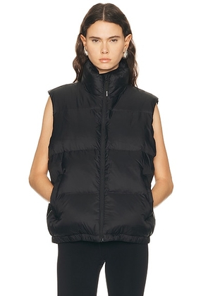 Splits59 Summit Nylon Puffer Vest in Black - Black. Size L (also in S, XL, XS).