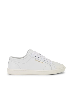 Saint Laurent Gym Sneaker in White - White. Size 36 (also in 36.5, 37, 37.5, 38, 38.5, 39, 40, 41).