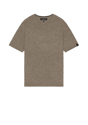 Rag & Bone Crawford Cashmere Blend Tee in Brown - Brown. Size L (also in S, XL/1X).